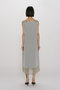 n/slv OP with foil print organdy ワンピース ミディウミソリッド/MIDIUMISOLID