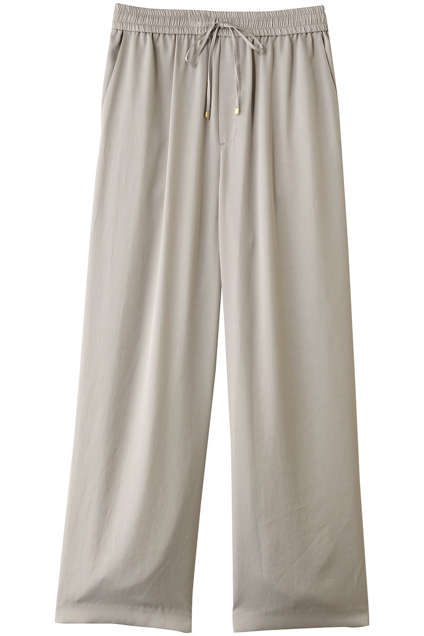 MIDIUMISOLID easy PT パンツ (beige, F) ミディウミソリッド ELLE SHOP