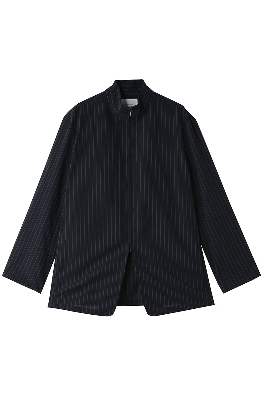 ミディウミソリッド/MIDIUMISOLIDのsheer zip JK ジャケット(navy/1-172110)
