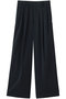 sheer wide slacks スラックス ミディウミソリッド/MIDIUMISOLID navy