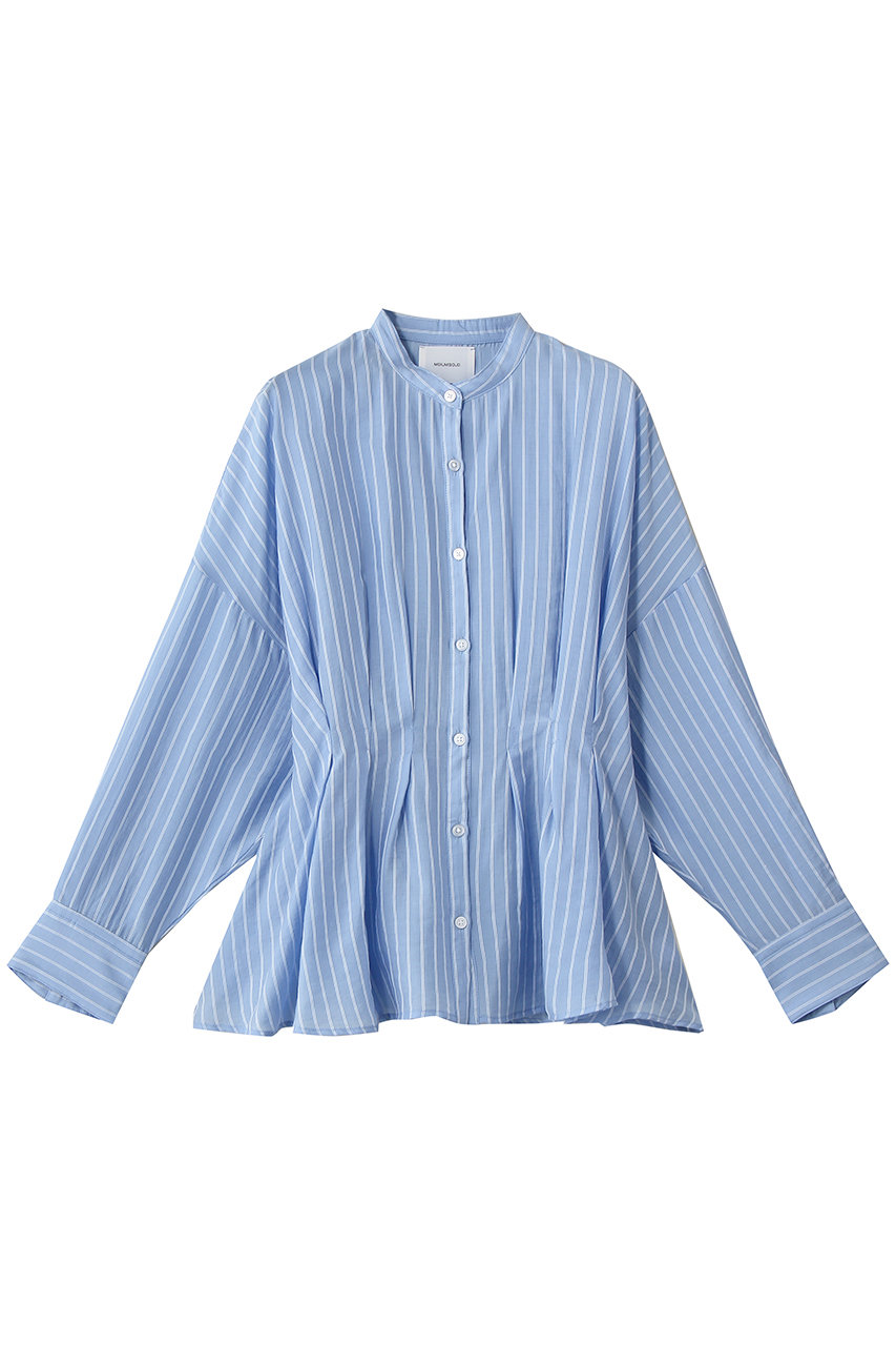 ミディウミソリッド/MIDIUMISOLIDのtucked blouse ブラウス(l.blue/2-137257)