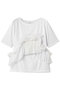 Shift Frill Tee Tシャツ ミディウミソリッド/MIDIUMISOLID off white