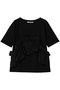 Shift Frill Tee Tシャツ ミディウミソリッド/MIDIUMISOLID black