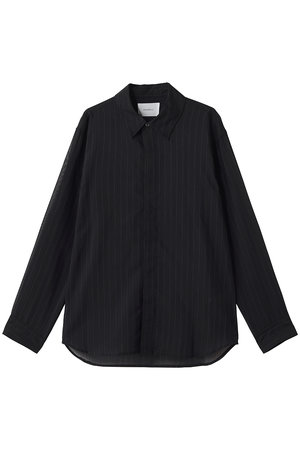ミディウミソリッド/MIDIUMISOLIDの【MEN】sheer stripe shirt シャツ(110400/110403)