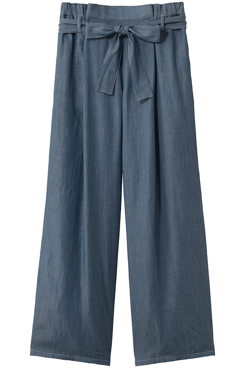ミディウミソリッド/MIDIUMISOLIDのsheer denim easy PT（BLEACH） パンツ(l.blue/1-162208B)
