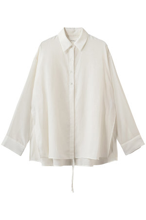 ミディウミソリッド/MIDIUMISOLIDのdrawstring shirt シャツ(110400/110403)