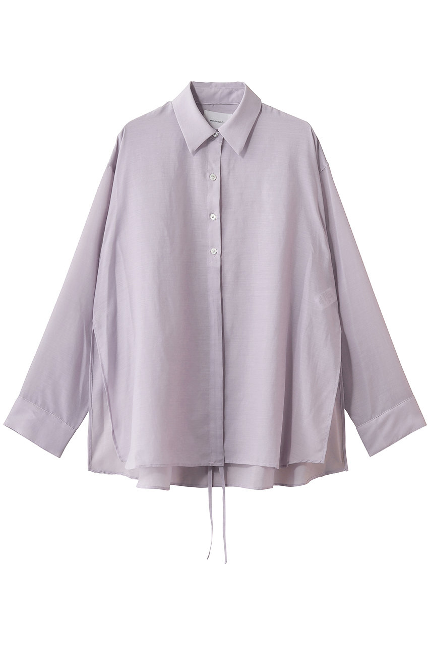 ミディウミソリッド/MIDIUMISOLIDのdrawstring shirt シャツ(s.pink/1-13220362)