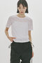 jacquard c/neck sheer inner インナー ミディウミソリッド/MIDIUMISOLID