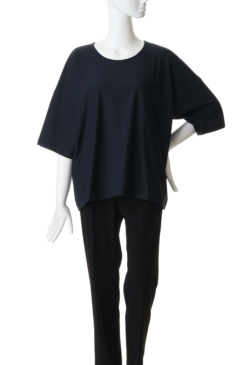 MIDIUMISOLID(ミディウミソリッド)｜essential wide T Tシャツ/navy の