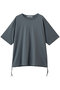drawstring Tshirt Tシャツ ミディウミソリッド/MIDIUMISOLID gray