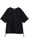 drawstring Tshirt Tシャツ ミディウミソリッド/MIDIUMISOLID black