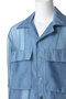【MEN】sheer open collar shirt シャツ ミディウミソリッド/MIDIUMISOLID