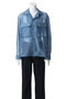 【MEN】sheer open collar shirt シャツ ミディウミソリッド/MIDIUMISOLID