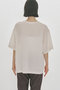 【MEN】h/slv sheer basic PO プルオーバー ミディウミソリッド/MIDIUMISOLID