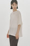 【MEN】h/slv sheer basic PO プルオーバー ミディウミソリッド/MIDIUMISOLID