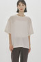 【MEN】h/slv sheer basic PO プルオーバー ミディウミソリッド/MIDIUMISOLID