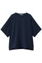 【MEN】h/slv sheer basic PO プルオーバー ミディウミソリッド/MIDIUMISOLID navy