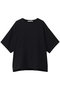 【MEN】h/slv sheer basic PO プルオーバー ミディウミソリッド/MIDIUMISOLID black
