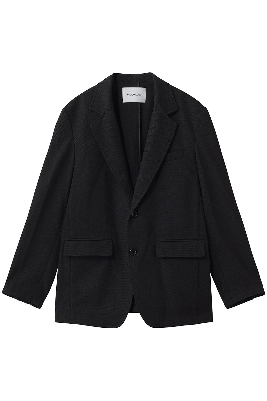 ミディウミソリッド/MIDIUMISOLIDの【MEN】linen blend tailored JK ジャケット(black/1-171014)