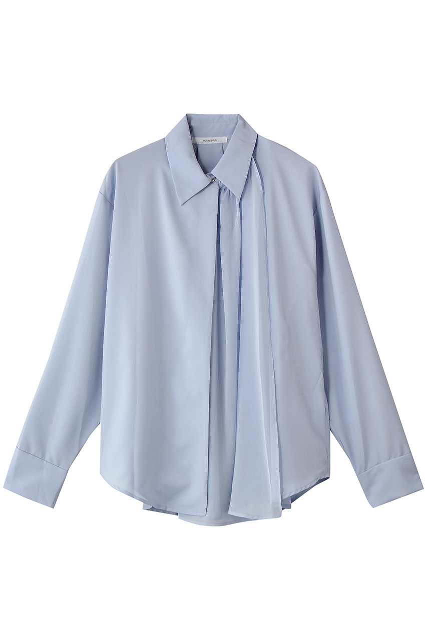 ミディウミソリッド/MIDIUMISOLIDのsheer layered shirt シャツ(l.blue/1-132244)
