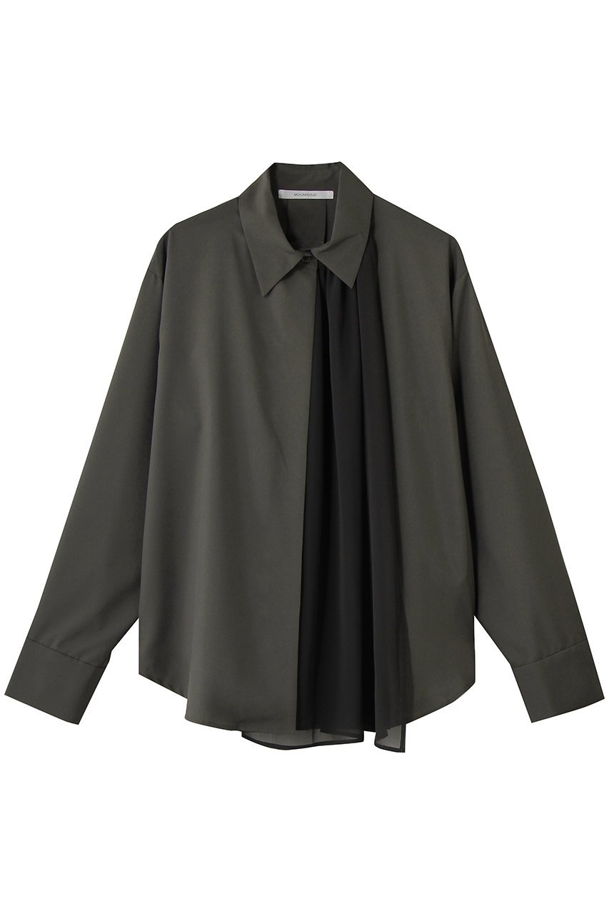 ミディウミソリッド/MIDIUMISOLIDのsheer layered shirt シャツ(c.gray/1-132244)
