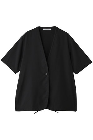 ミディウミソリッド/MIDIUMISOLIDのno collar drawstring shirt シャツ(110400/110402)