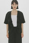 no collar drawstring shirt シャツ ミディウミソリッド/MIDIUMISOLID