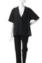 no collar drawstring shirt シャツ ミディウミソリッド/MIDIUMISOLID