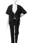 no collar drawstring shirt シャツ ミディウミソリッド/MIDIUMISOLID