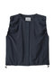 poplin volume vest ベスト ミディウミソリッド/MIDIUMISOLID navy