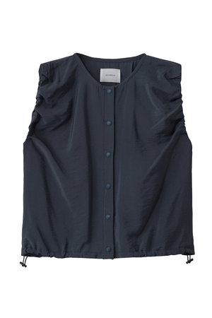 ミディウミソリッド/MIDIUMISOLIDのpoplin volume vest ベスト(110300/110301)