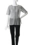 rib crew neck CD カーディガン ミディウミソリッド/MIDIUMISOLID