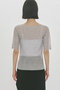 rib square round neck PO プルオーバー ミディウミソリッド/MIDIUMISOLID