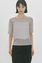 rib square round neck PO プルオーバー ミディウミソリッド/MIDIUMISOLID