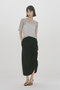 rib square round neck PO プルオーバー ミディウミソリッド/MIDIUMISOLID