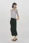 rib square round neck PO プルオーバー ミディウミソリッド/MIDIUMISOLID