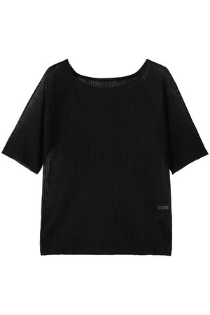 ミディウミソリッド/MIDIUMISOLIDのrib square round neck PO プルオーバー(110300/110301)