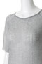 rib square round neck PO プルオーバー ミディウミソリッド/MIDIUMISOLID