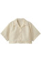 sheer open collar shirt シャツ ミディウミソリッド/MIDIUMISOLID ivory