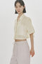 sheer open collar shirt シャツ ミディウミソリッド/MIDIUMISOLID