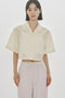 sheer open collar shirt シャツ ミディウミソリッド/MIDIUMISOLID