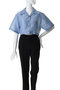 sheer open collar shirt シャツ ミディウミソリッド/MIDIUMISOLID