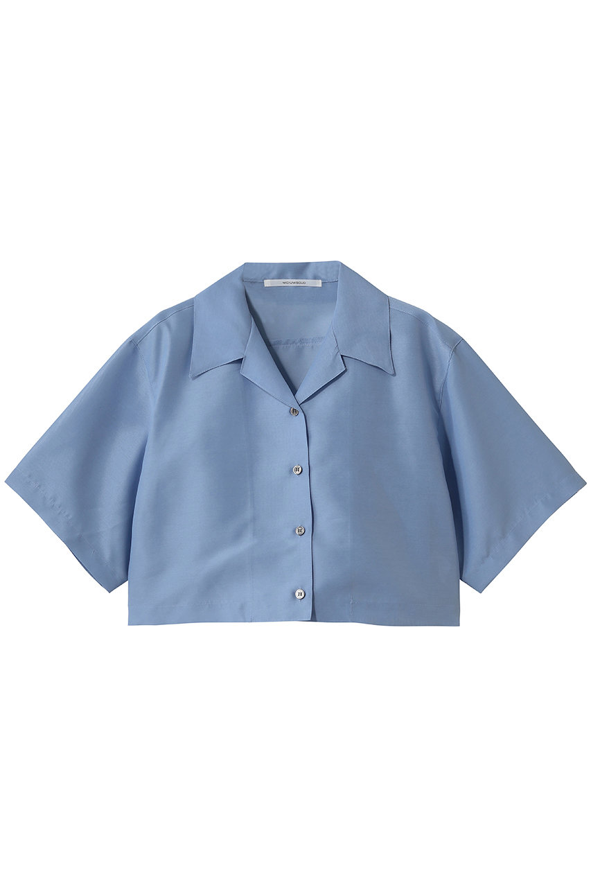 ミディウミソリッド/MIDIUMISOLIDのsheer open collar shirt シャツ(l.blue/2-132256)