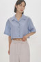 sheer open collar shirt シャツ ミディウミソリッド/MIDIUMISOLID