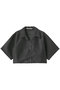 sheer open collar shirt シャツ ミディウミソリッド/MIDIUMISOLID c.gray