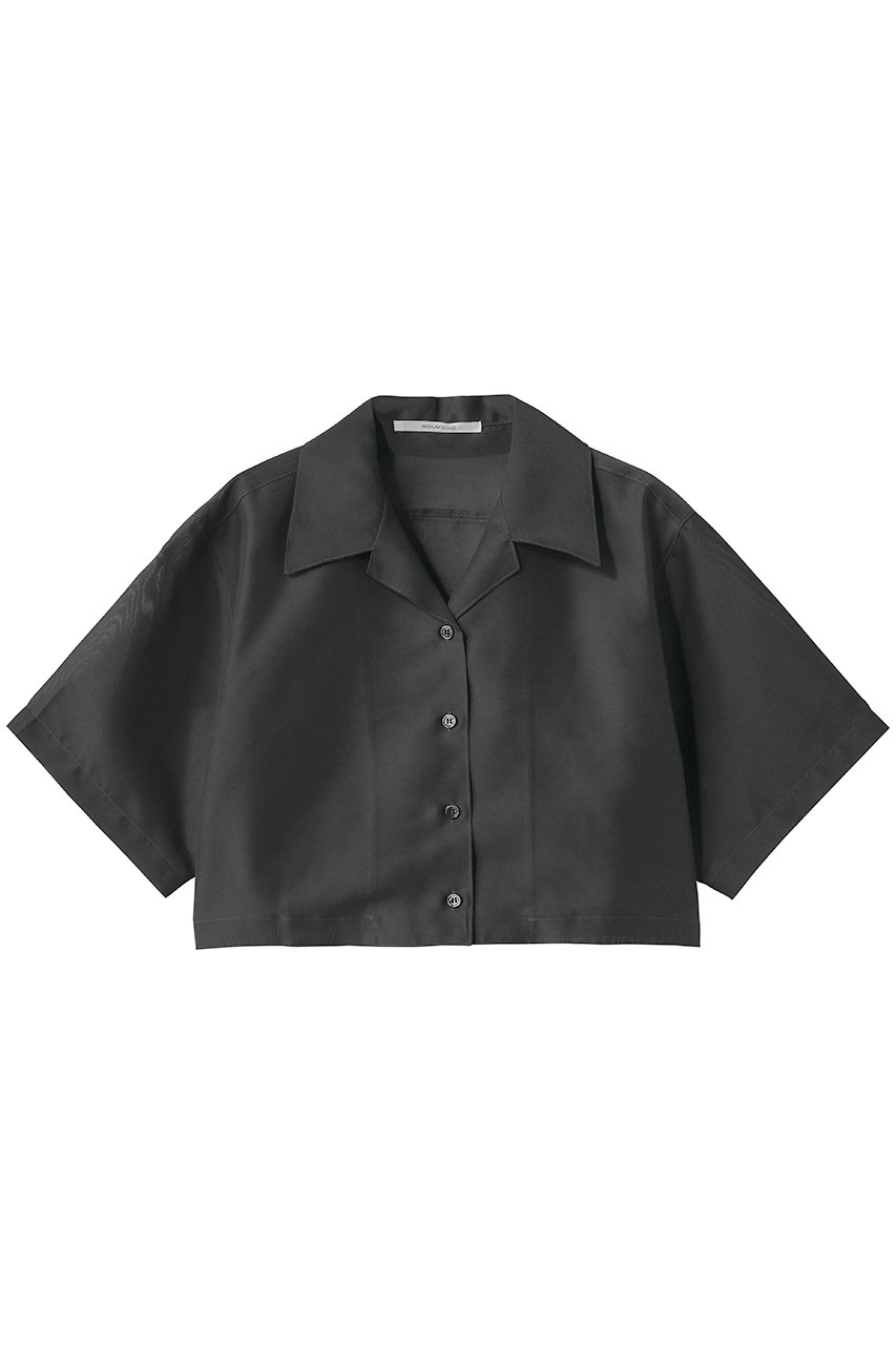 ミディウミソリッド/MIDIUMISOLIDのsheer open collar shirt シャツ(c.gray/2-132256)