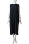 essential back tuck dress ワンピース ミディウミソリッド/MIDIUMISOLID