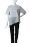 sheer mixed fabric T Tシャツ ミディウミソリッド/MIDIUMISOLID