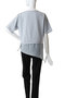 sheer mixed fabric T Tシャツ ミディウミソリッド/MIDIUMISOLID