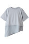 sheer mixed fabric T Tシャツ ミディウミソリッド/MIDIUMISOLID l.blue